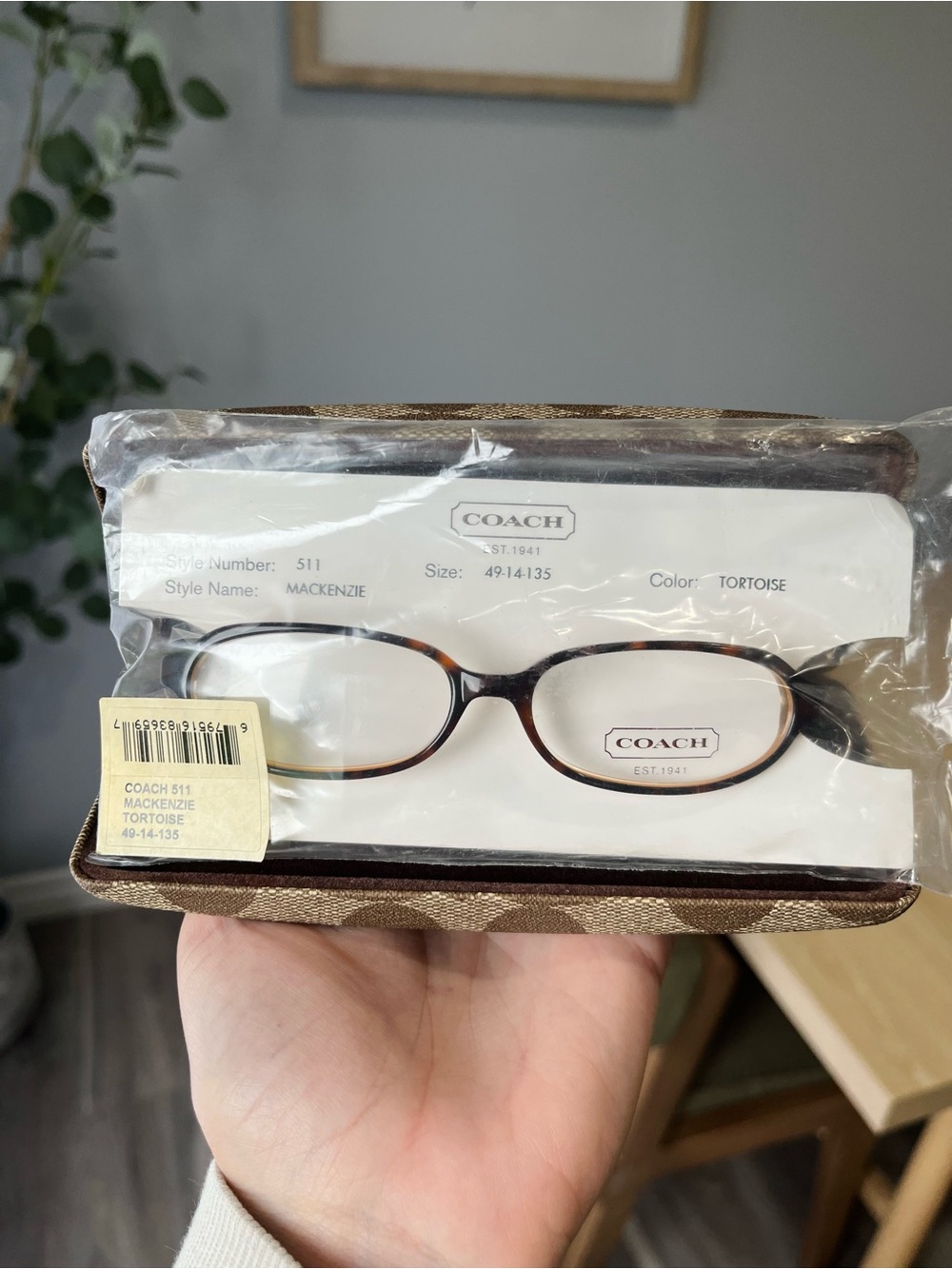 2003 Coach Mackenzie Tortoise Shell Eyeglasses - Picture 5 of 8